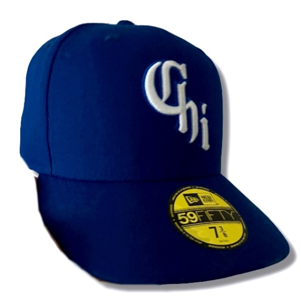 New Era Blue Mens Fitted Hat